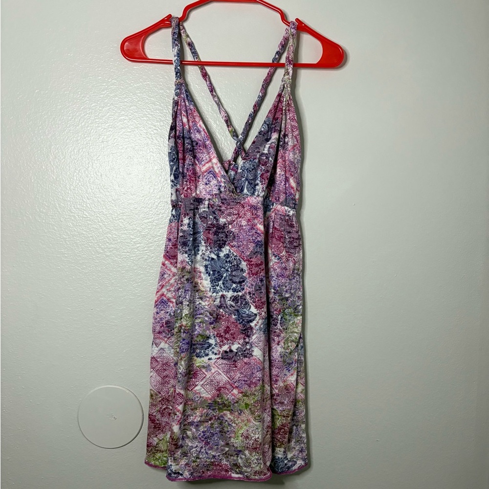 Xhilaration Pink and Purple Mini Sundress for a Night Out